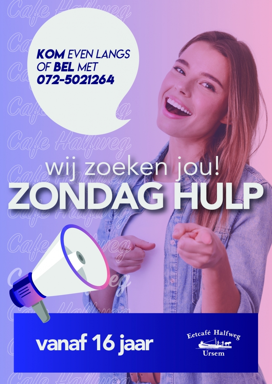 zondag hulp cafe halfweg