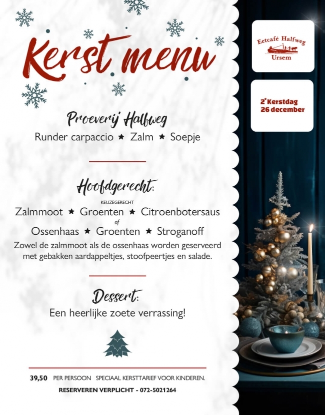 kerst menu voorgercht-hoofdgerecht-dessert