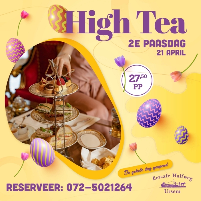 High Tea op 2e Paasdag in Ursem