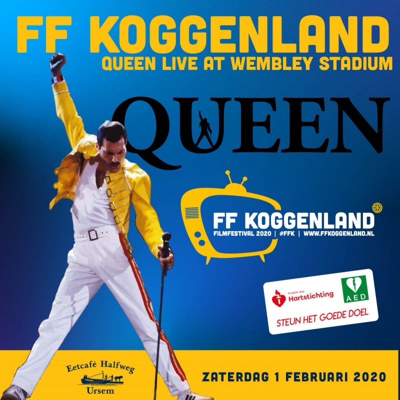 Kom gezellig film kijken naar Queen in het Wembly Stadium voor het goede doel.